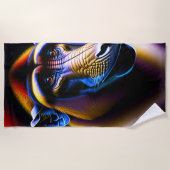 Serviette De Plage Baboon Design Cotton Beach Towne (Devant)