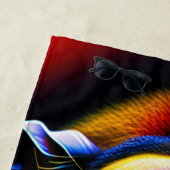 Serviette De Plage Baboon Design Cotton Beach Towne (En situation)
