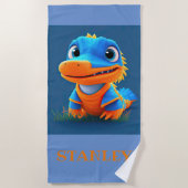 Serviette De Plage Baby Blue Gator (Devant)