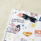 Serviette De Plage Baby Krypto & Superman Motif (En situation)