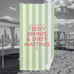 Serviette De Plage Bach Club Teeny Bikinis & Dirty Martins Bach Strip