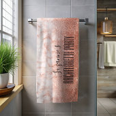 Serviette De Plage Bachelorette Fille Voyage Week-end Rose Gold