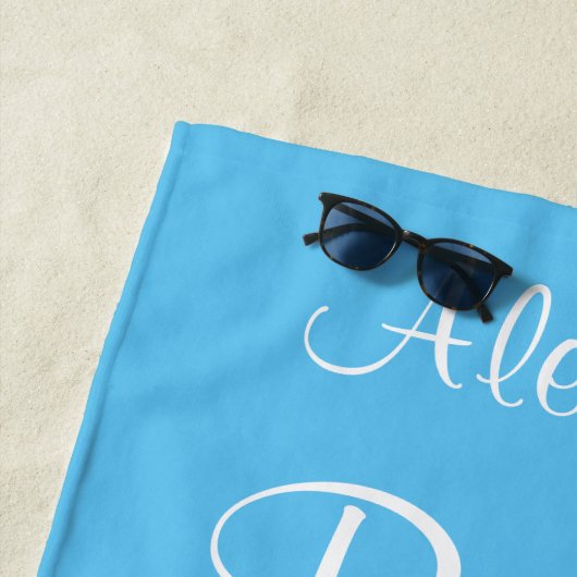 Serviette De Plage Bachelorette Mariée Starfish en Mariage de sable (En situation)
