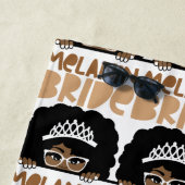 Serviette De Plage Bachelorette Parti Melanin Bride (En situation)