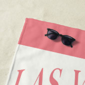 Serviette De Plage Bachelorette sur mesure Las Vegas (En situation)