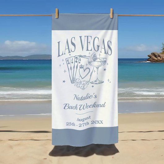 Serviette De Plage Bachelorette sur mesure Las Vegas