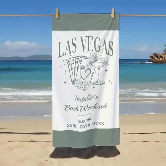 Serviette De Plage Bachelorette sur mesure Las Vegas