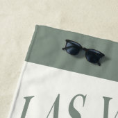 Serviette De Plage Bachelorette sur mesure Las Vegas (En situation)