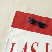 Serviette De Plage Bachelorette sur mesure Las Vegas (En situation)