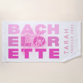 Serviette De Plage Bachelorette Tribe Lieu Customisé  (Devant)