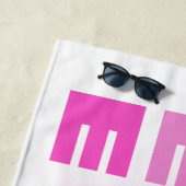 Serviette De Plage Bachelorette Tribe Lieu Customisé  (En situation)