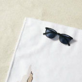 Serviette De Plage Bachelorette tropicale (En situation)