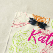 Serviette De Plage Bachelorette week-end Bridesmaid Lemon (En situation)