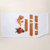 SERVIETTE DE PLAGE "BAD DAY TO BE A MASHED POTATO" (Devant)