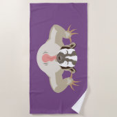 Serviette De Plage Badger_Big Attitude_Keep Away (Devant)