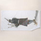 Serviette De Plage Bagpiper (Devant)