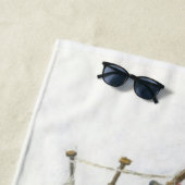 Serviette De Plage Bagpiper (En situation)