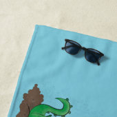 Serviette De Plage Baguettes mignonnes grillant des marshmallows dess (En situation)