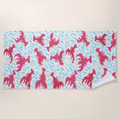 Serviette De Plage Baie du homard (Devant)