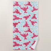Serviette De Plage Baie du homard (Devant)