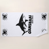Serviette De Plage Baignade avec de grands requins blancs - Gansbaai (Devant)