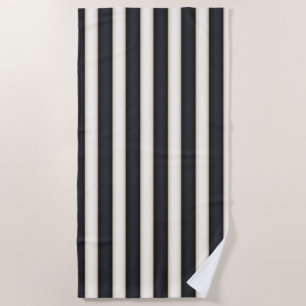 Serviette De Plage Baignade gothique néo-victorienne noir et blanc