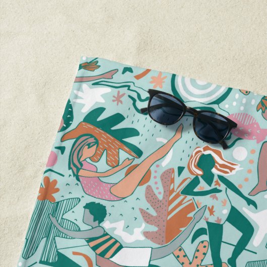 Serviette de plage : Baignade sous-marine (En situation)