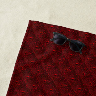Serviette De Plage Baisses d'eau sur le métal Crimson