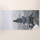 Serviette De Plage Balance de pierre Galets Méditation zen (Devant)