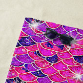 Serviette De Plage Balances de sirène Mauve rose avec étoiles (En situation)