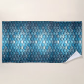 Serviette De Plage Balances de sirènes Turquoise (Devant)