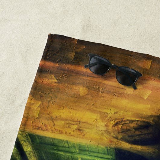 Serviette De Plage Balcon du Canal de Venise (En situation)