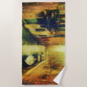 Serviette De Plage Balcon du Canal de Venise (Devant)