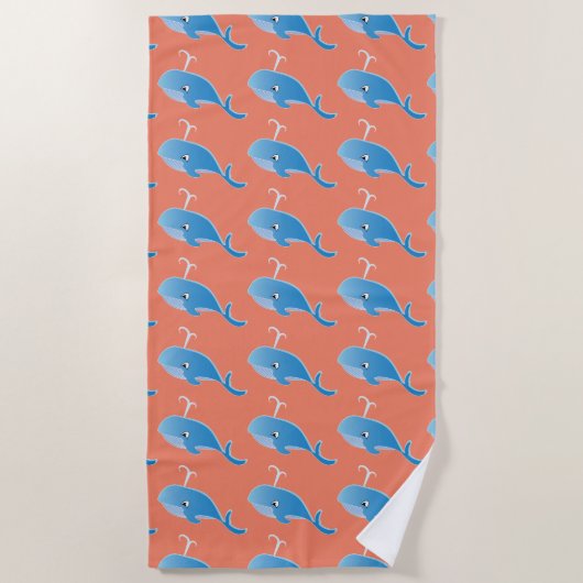 Serviette De Plage Baleine - Beach Towel (Devant)