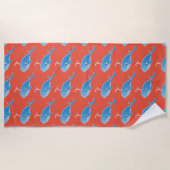Serviette De Plage Baleine - Beach Towel (Devant)