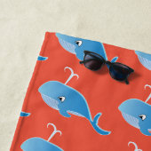 Serviette De Plage Baleine - Beach Towel (En situation)