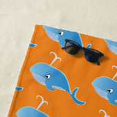 Serviette De Plage Baleine - Beach Towel (En situation)