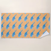 Serviette De Plage Baleine - Beach Towel (Devant)
