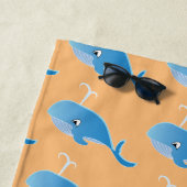 Serviette De Plage Baleine - Beach Towel (En situation)