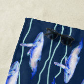 Serviette De Plage Baleines  (En situation)