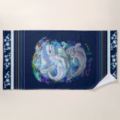 Serviette De Plage Baleines de beluga (Devant)