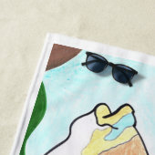 Serviette De Plage Baliste Picasso (En situation)