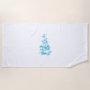 Serviette De Plage Ball Blue, Medium Turquoise design décoratif