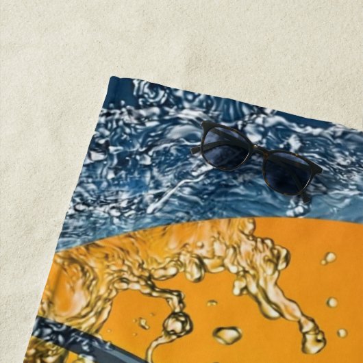 Serviette De Plage Balle de baseball (En situation)