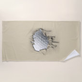 Serviette De Plage Balle de golf Torn (Devant)