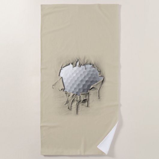 Serviette De Plage Balle de golf Torn (Devant)