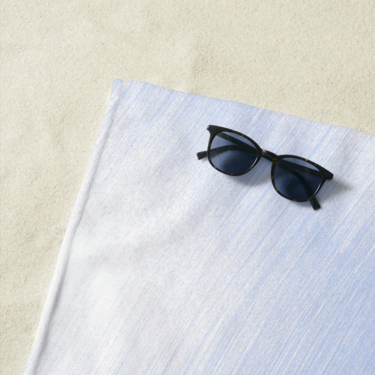 Serviette De Plage Ballerina en bleu Nom personnel (En situation)