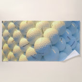 Serviette De Plage Balles de golf (Devant)