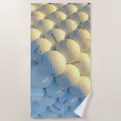 Serviette De Plage Balles de golf (Devant)