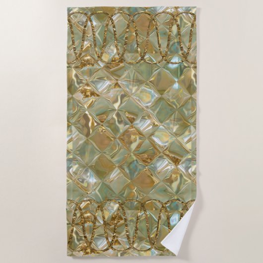 Serviette De Plage Balnéaire Chantilly Chic (Devant)